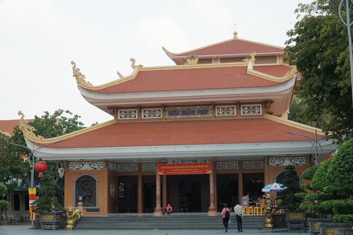 Chùa Hoằng Pháp - nơi diễn ra Đại hội Phật giáo huyện Hóc Môn lần thứ X