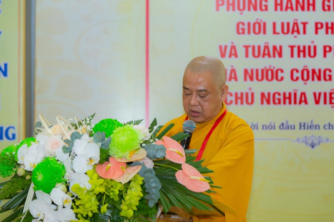 Thượng tọa Thích Từ Trí thông qua báo cáo nhiệm kỳ IX và phương hướng nhiệm kỳ X Thượng tọa Thích Từ Trí thông qua báo cáo nhiệm kỳ IX và phương hướng nhiệm kỳ X