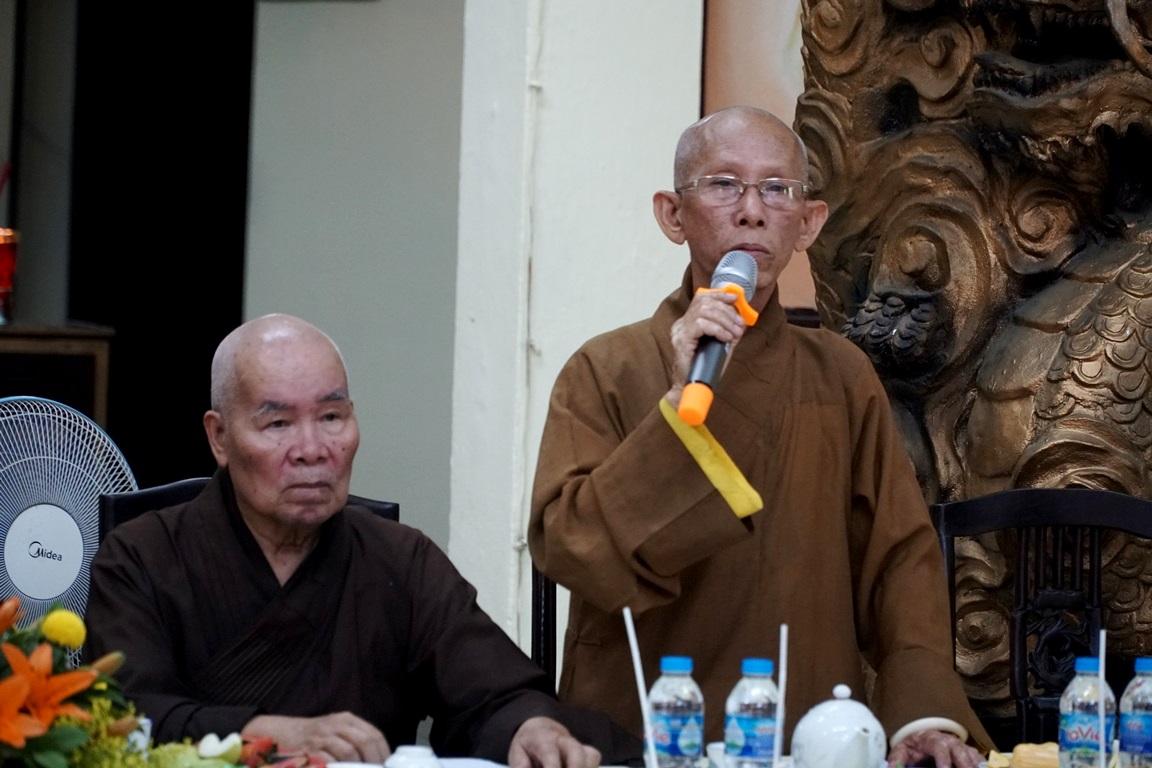 Thượng tọa Thích Giác Trí, Phó trưởng ban Thường trực kêu gọi các tự viện cúng dường Phật đản, đại hội