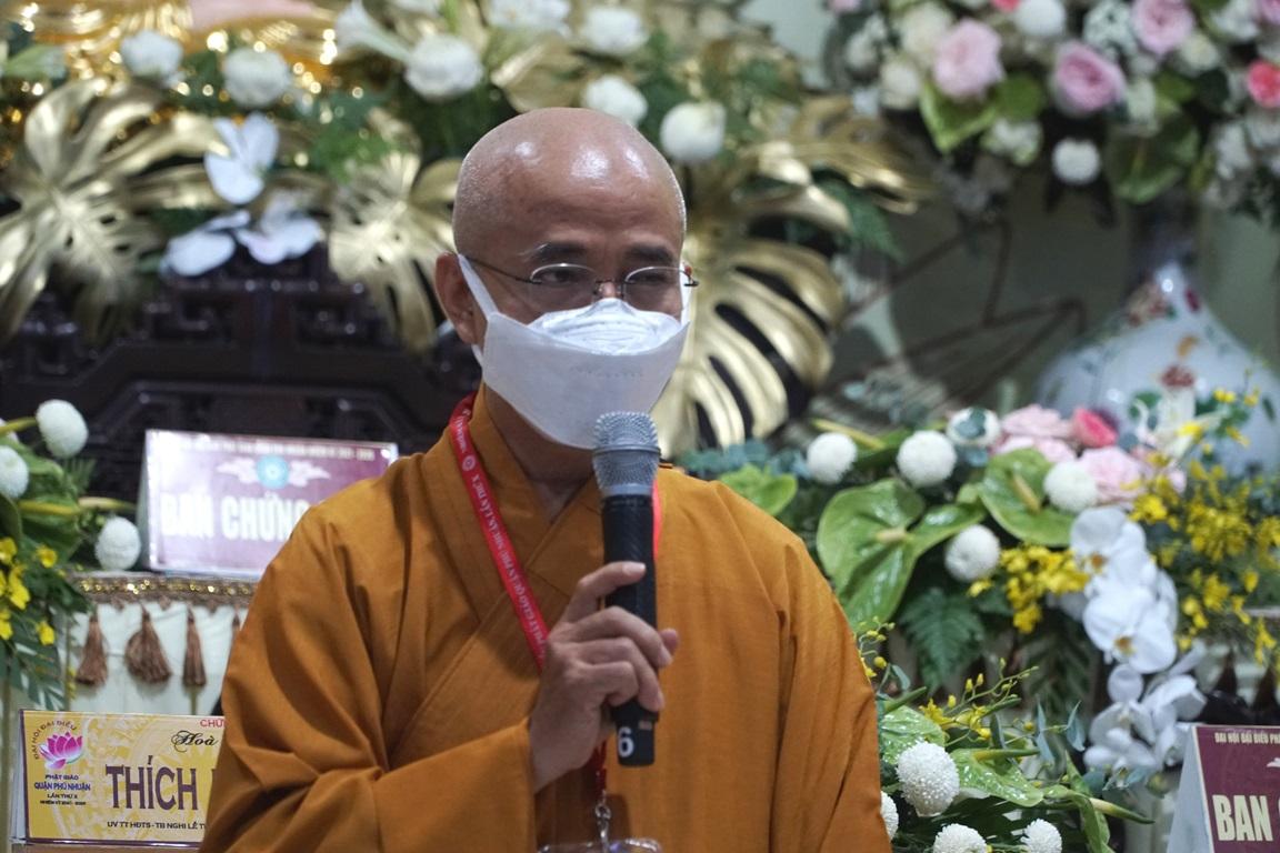 Thượng tọa Thích Thiện Quý phát biểu Thượng tọa Thích Thiện Quý phát biểu