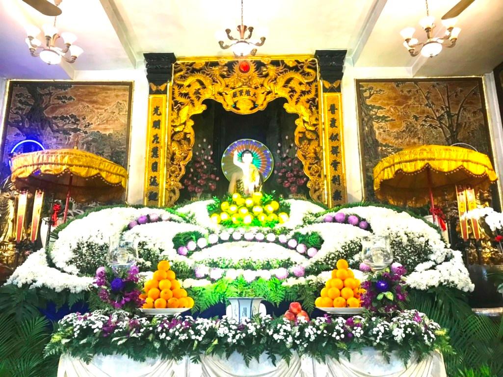 Tổ đình Phổ Quang thiết trí lễ đài mừng khánh đản của Đức Phật