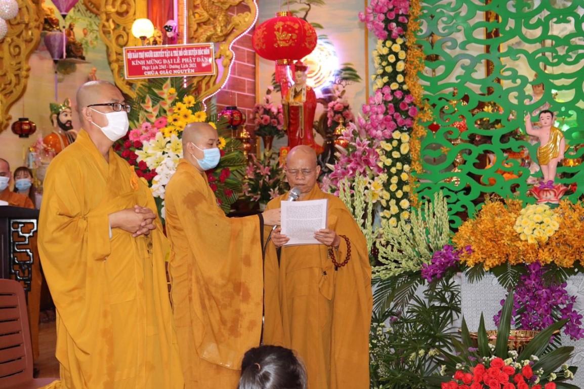 Hòa thượng Thích Thiện Minh tuyên đọc Thông điệp Phật đản của Đức Pháp chủ GHPGVN Hòa thượng Thích Thiện Minh tuyên đọc Thông điệp Phật đản của Đức Pháp chủ GHPGVN