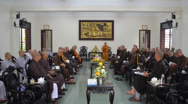 Quang cảnh buổi họp của Ban Trị sự GHPGVN tỉnh Thừa Thiên Huế - Ảnh: PGH Quang cảnh buổi họp của Ban Trị sự GHPGVN tỉnh Thừa Thiên Huế - Ảnh: PGH