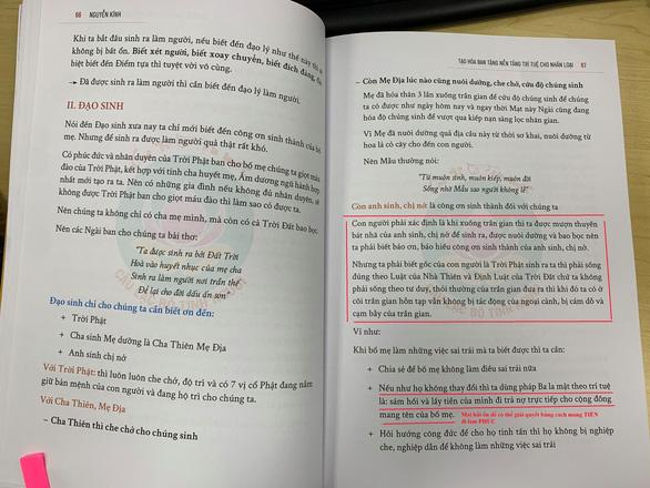 Theo Ban Tôn giáo Chính phủ, phương thức hoạt động của Câu lạc bộ Tình người biểu hiện dưới dạng “đa cấp tâm linh”, tuyên truyền kiến thức tâm linh không có căn cứ. Theo Ban Tôn giáo Chính phủ, phương thức hoạt động của Câu lạc bộ Tình người biểu hiện dưới dạng “đa cấp tâm linh”, tuyên truyền kiến thức tâm linh không có căn cứ.