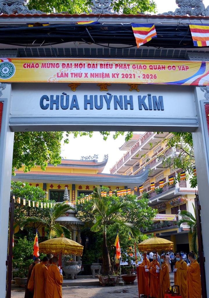 Chùa Huỳnh Kim, nơi diễn ra Đại hội đại biểu Phật giáo quận Gò Vấp lần thứ X Chùa Huỳnh Kim, nơi diễn ra Đại hội đại biểu Phật giáo quận Gò Vấp lần thứ X