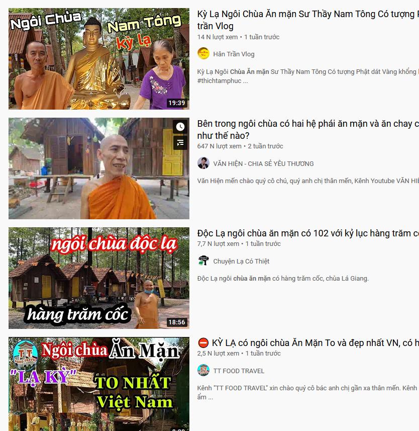 Trong thời gian gần đây nhiều YouTuber đã vào thiền viện Phước Sơn quay phim, lắp ghép câu chuyện và hình ảnh đưa lên mạng xã hội để câu view kiếm tiền gây phiền hà cho thiền viện Trong thời gian gần đây nhiều YouTuber đã vào thiền viện Phước Sơn quay phim, lắp ghép câu chuyện và hình ảnh đưa lên mạng xã hội để câu view kiếm tiền gây phiền hà cho thiền viện