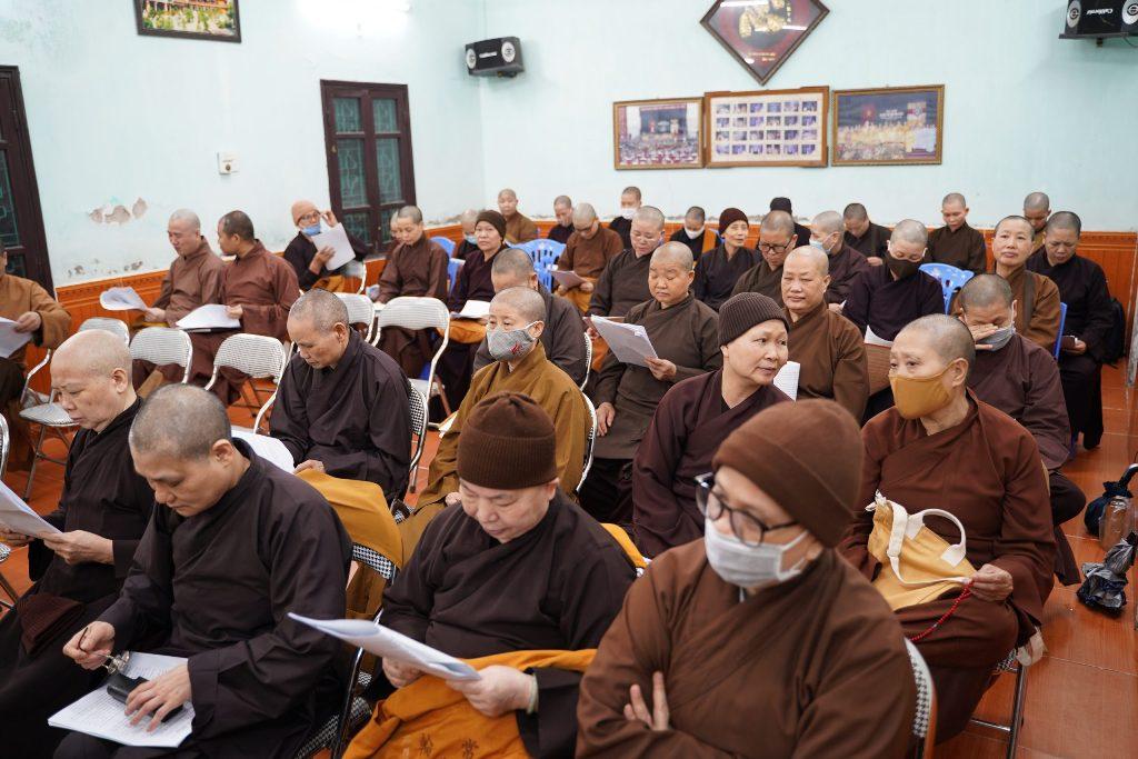 Buổi họp diễn ra tại chùa Mộ Lao, thành phố Hà Đông Buổi họp diễn ra tại chùa Mộ Lao, thành phố Hà Đông