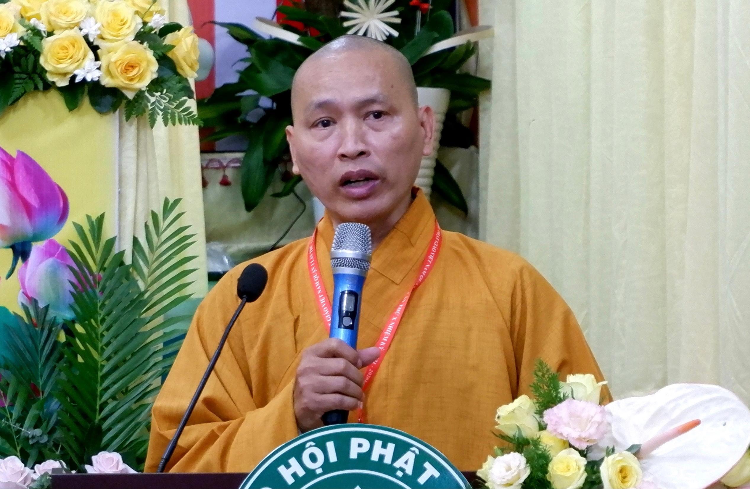 Thượng toạ Thích Minh Quang phát biểu khai mạc phiên trù bị Thượng toạ Thích Minh Quang phát biểu khai mạc phiên trù bị