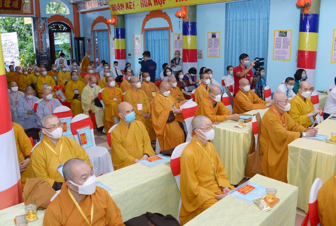 Đại hội tổ chức tại hội trường tổ đình Vạn Thọ, nơi đặt văn phòng Ban Trị sự GHPGVN quận 1