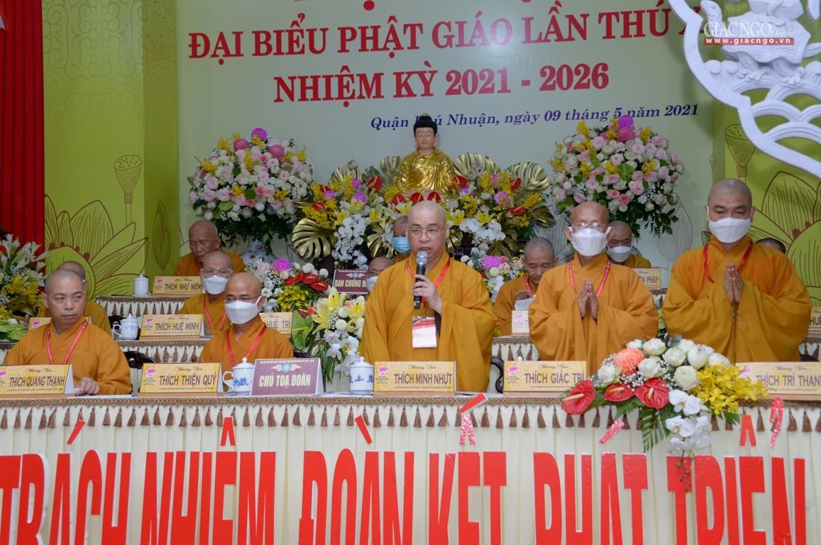 Thượng tọa Thích Minh Nhựt tuyên bố mãn nhiệm