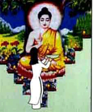Bát cơm cúng Phật