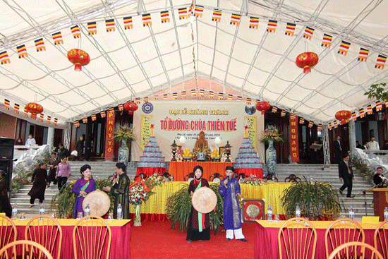 Hà Nội: Chùa Thiên Tuế tổ chức lễ khánh thành Tổ đường ảnh 1