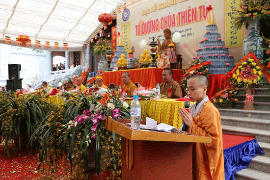 Hà Nội: Chùa Thiên Tuế tổ chức lễ khánh thành Tổ đường ảnh 22