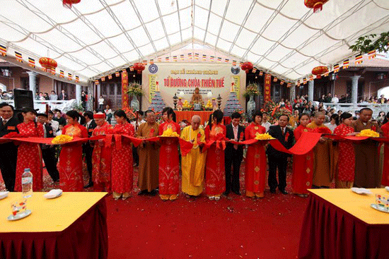 Hà Nội: Chùa Thiên Tuế tổ chức lễ khánh thành Tổ đường ảnh 23