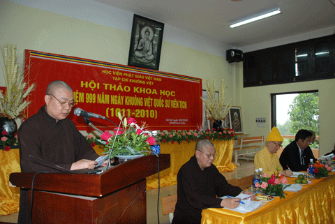 Hà Nội: Hội thảo khoa học kỷ niệm 999 năm ngày mất của Quốc Sư Khuông Việt (1011- 2010) ảnh 9