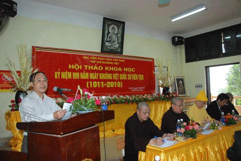 Hà Nội: Hội thảo khoa học kỷ niệm 999 năm ngày mất của Quốc Sư Khuông Việt (1011- 2010) ảnh 11