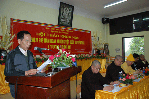 Hà Nội: Hội thảo khoa học kỷ niệm 999 năm ngày mất của Quốc Sư Khuông Việt (1011- 2010) ảnh 12
