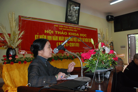 Hà Nội: Hội thảo khoa học kỷ niệm 999 năm ngày mất của Quốc Sư Khuông Việt (1011- 2010) ảnh 16