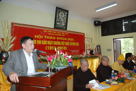 Hà Nội: Hội thảo khoa học kỷ niệm 999 năm ngày mất của Quốc Sư Khuông Việt (1011- 2010) ảnh 18 Hà Nội: Hội thảo khoa học kỷ niệm 999 năm ngày mất của Quốc Sư Khuông Việt (1011- 2010) ảnh 18