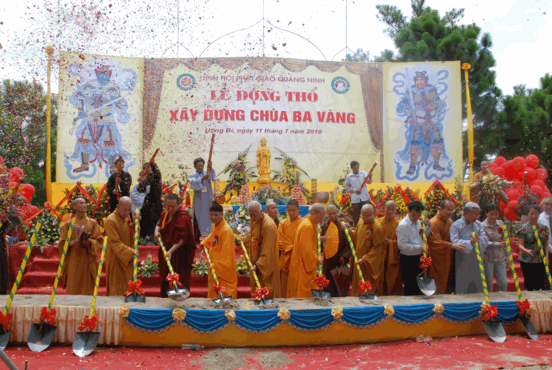 Quảng Ninh: Lễ động thổ khởi công xây dựng chùa Ba Vàng ảnh 1