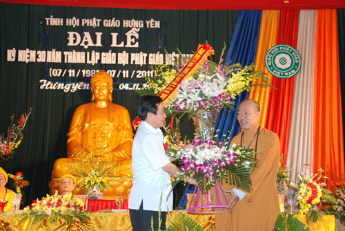 Hưng Yên: Trọng thể kỷ niêm 30 năm thành lập GHPGVN ảnh 5 Hưng Yên: Trọng thể kỷ niêm 30 năm thành lập GHPGVN ảnh 5