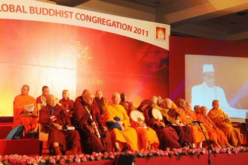 Chùm ảnh lễ khai mạc Hội nghị Phật giáo toàn cầu tại New Delhi, Ấn Độ ảnh 12 hoinghi-12.gif