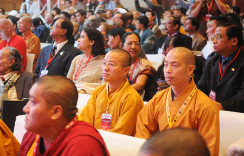 Chùm ảnh lễ khai mạc Hội nghị Phật giáo toàn cầu tại New Delhi, Ấn Độ ảnh 6 hoinghi-6.gif