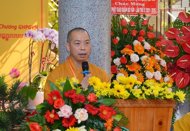 Thượng tọa Thích Giác Trí làm Trưởng ban Trị sự GHPGVN quận Gò Vấp nhiệm kỳ 2021-2026 ảnh 23