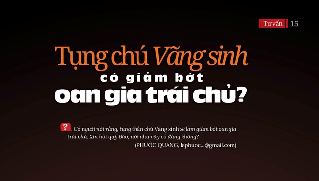 Tụng chú Vãng sinh có giảm bớt oan gia trái chủ? ảnh 1