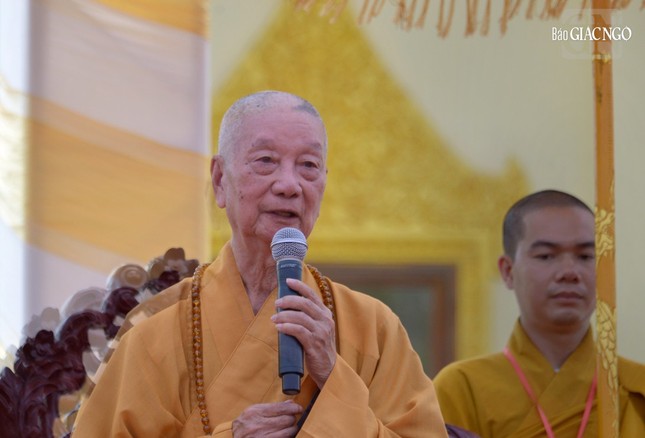 Đức Pháp chủ GHPGVN quang lâm Học viện Phật giáo Nam tông Khmer tại TP.Cần Thơ ảnh 6