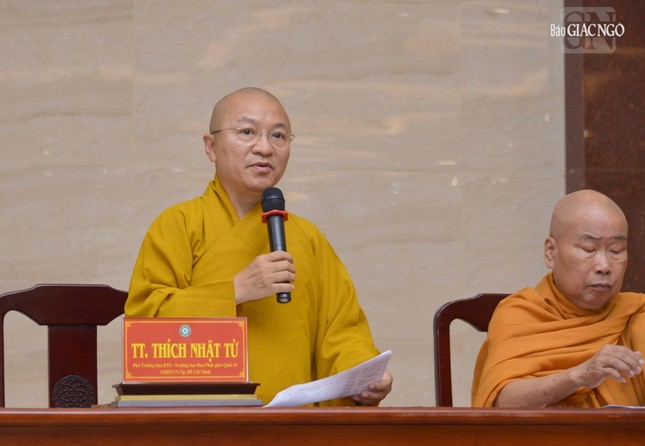 Ban Trị sự GHPGVN TP.HCM họp mở rộng phổ biến và trao đổi các Phật sự quan trọng ảnh 12