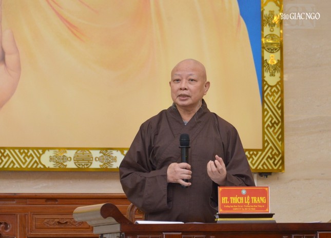 Ban Trị sự GHPGVN TP.HCM họp mở rộng phổ biến và trao đổi các Phật sự quan trọng ảnh 1