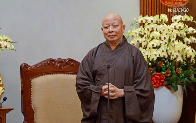 Tổng Giám mục Tổng Giáo phận TP.HCM thăm, chúc mừng Phật đản Phật lịch 2567 ảnh 3