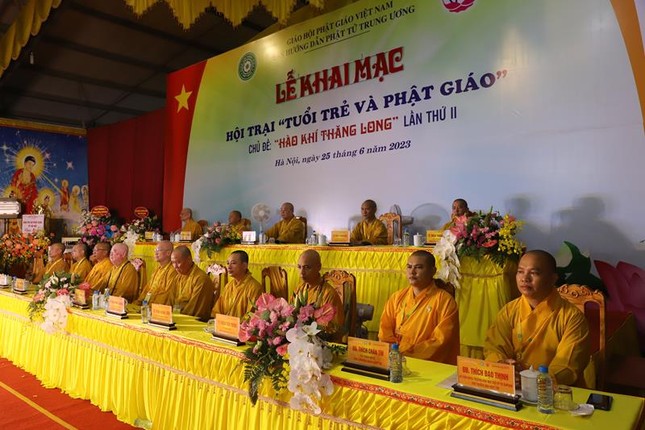 Hà Nội: Khai mạc hội trại Phật giáo và Tuổi trẻ chủ đề “Hào khí Thăng Long” lần II ảnh 1