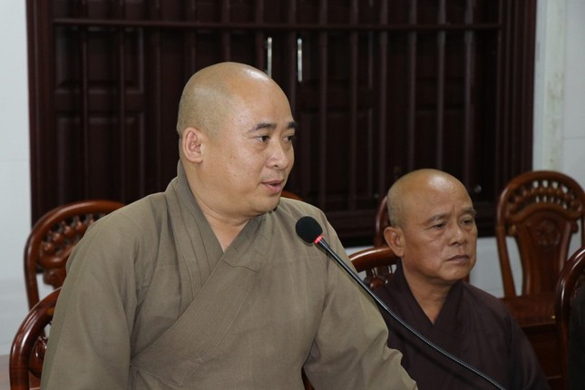 Đại đức Thích Trí Thuận thông tin cụ thể về hoạt động Phật sự của GHPGVN tỉnh