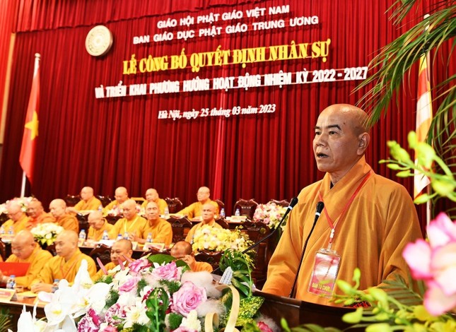 Hòa thượng Thích Thanh Quyết tiếp tục làm Trưởng ban Giáo dục Phật giáo T.Ư nhiệm kỳ IX (2022-2027) ảnh 20