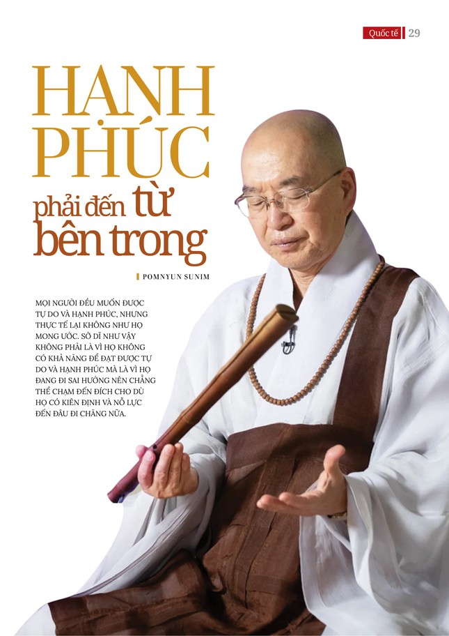 Hạnh phúc phải đến từ bên trong ảnh 1