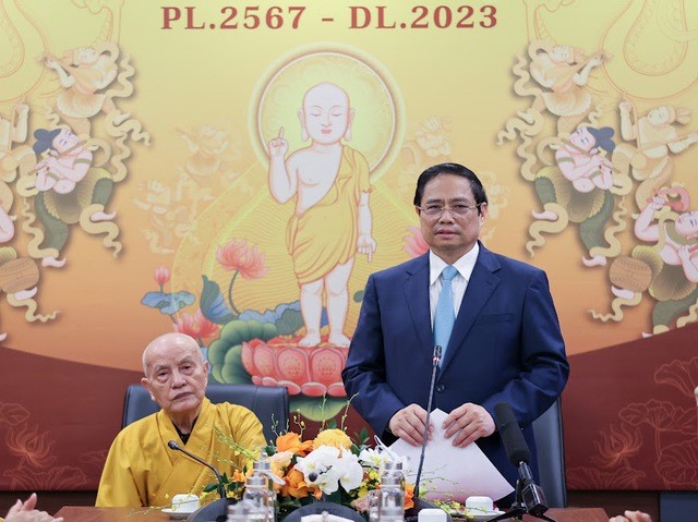 Thủ tướng Phạm Minh Chính chúc mừng Đại lễ Phật đản Phật lịch 2567 đến GHPGVN ảnh 2