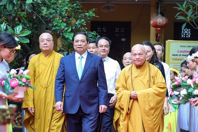 Thủ tướng Phạm Minh Chính chúc mừng Đại lễ Phật đản Phật lịch 2567 đến GHPGVN ảnh 1