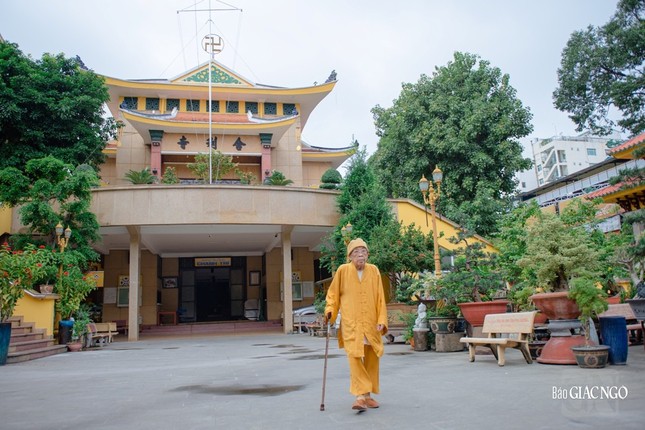 Hơn nửa thế kỷ Trưởng lão Hòa thượng gắn bó với ngôi chùa Phật Học Xá Lợi lịch sử - Ảnh: Đăng Huy