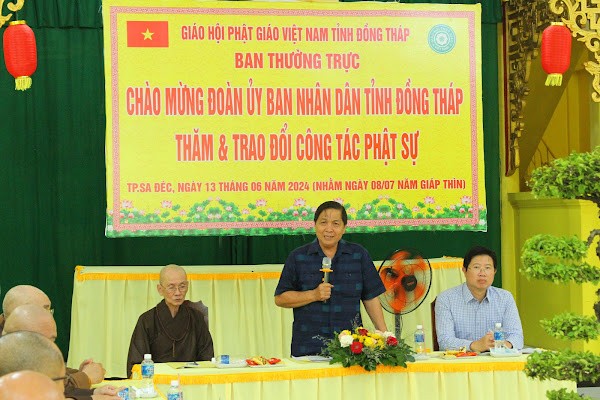 Ông Lê Thành Công phát biểu tại buổi làm việc