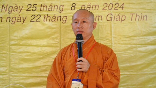 Đại đức Thích Nhuận Sanh phát biểu cảm tạ