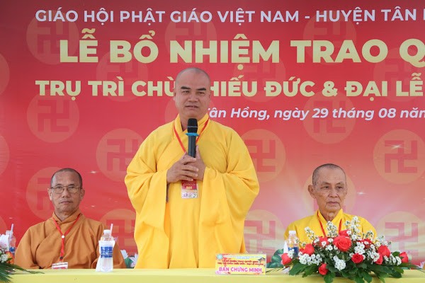 Thượng tọa Thích Tĩnh Triệt, Phó Thường trực Ban Trị sự GHPGVN tỉnh ban đạo từ