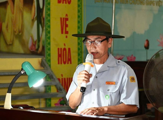 Huynh trưởng Tâm Quỳ - Trần Thúc Phúc phát biểu khai mạc