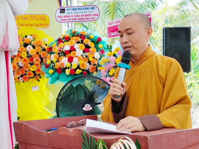 Đại đức Thích Huệ Thắng phát biểu chào mừng