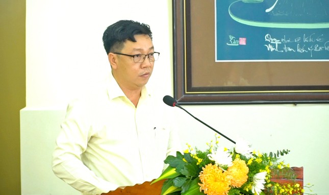 Chủ tịch UBND X.Tân Kiên Nguyễn Văn Tuấn phát biểu
