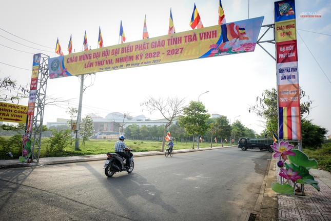Không khí chào mừng Đại hội đại biểu Phật giáo tỉnh Trà Vinh lần thứ VII