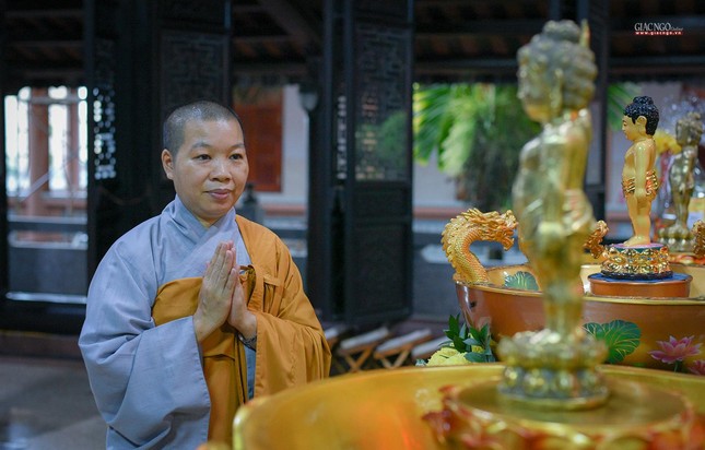 Ngày Phật Đản con quỳ trên ngôi báu/ Lò hương tâm dâng cúng Phật thậm thâm