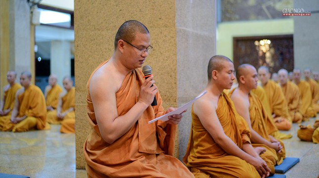 Đại đức Thích Minh Sơn, Chánh Thư ký khóa tu báo cáo danh sách tham dự Đại đức Thích Minh Sơn, Chánh Thư ký khóa tu báo cáo danh sách tham dự