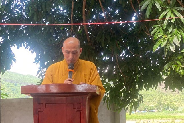 Đại đức Thích Tâm Lượng phát biểu khai mạc Đại đức Thích Tâm Lượng phát biểu khai mạc